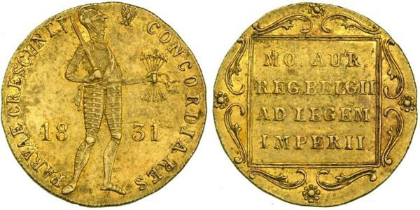 1 Ducat Kingdom of the Netherlands (1815 - ) Gold 