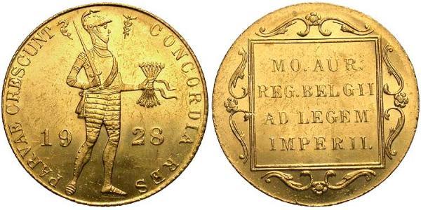 1 Ducat Kingdom of the Netherlands (1815 - ) Gold 