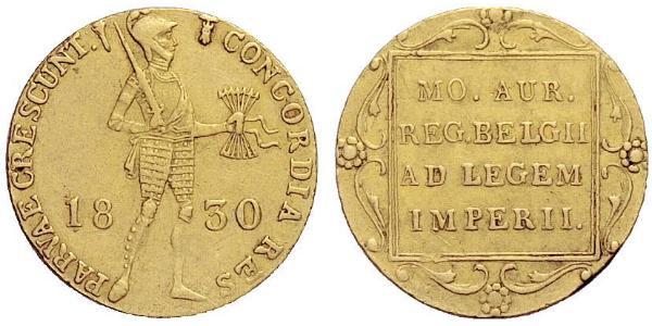 1 Ducat Kingdom of the Netherlands (1815 - ) Gold 