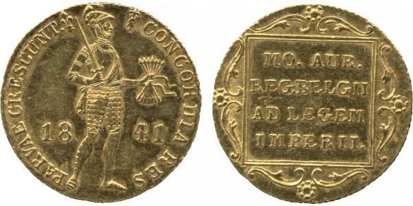 1 Ducat Kingdom of the Netherlands (1815 - ) Gold 