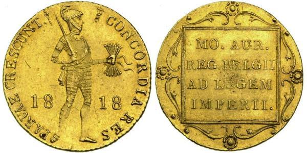 1 Ducat Kingdom of the Netherlands (1815 - ) Gold 