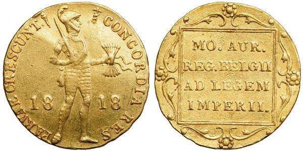 1 Ducat Kingdom of the Netherlands (1815 - ) Gold 