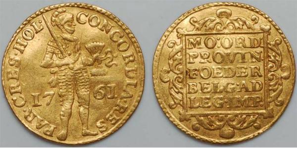 1 Ducat Kingdom of the Netherlands (1815 - ) Gold 