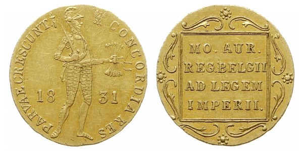 1 Ducat Kingdom of the Netherlands (1815 - ) Gold 