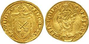 1 Ducat Kirchenstaat (752-1870) Gold Nikolaus V (1397-1455)