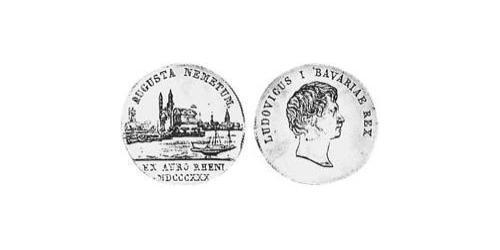 1 Ducat Königreich Bayern (1806 - 1918) Gold Ludwig I. (Bayern)(1786 – 1868)