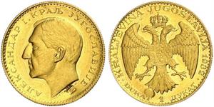 1 Ducat Königreich Jugoslawien (1918-1943) Gold Alexander I of Yugoslavia (1888 - 1934)