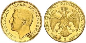 1 Ducat Königreich Jugoslawien (1918-1943) Gold Alexander I of Yugoslavia (1888 - 1934)