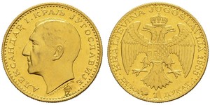 1 Ducat Königreich Jugoslawien (1918-1943) Gold Alexander I of Yugoslavia (1888 - 1934)