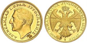 1 Ducat Königreich Jugoslawien (1918-1943) Gold Alexander I of Yugoslavia (1888 - 1934)
