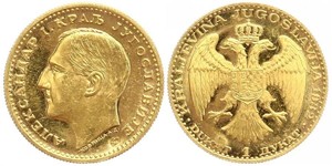 1 Ducat Königreich Jugoslawien (1918-1943) Gold Alexander I of Yugoslavia (1888 - 1934)