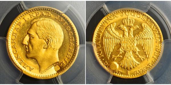 1 Ducat Königreich Jugoslawien (1918-1943) Gold Alexander I of Yugoslavia (1888 - 1934)