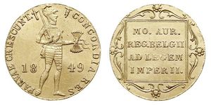 1 Ducat Königreich der Niederlande (1815 - ) Gold 