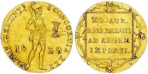 1 Ducat Königreich der Niederlande (1815 - ) Gold 