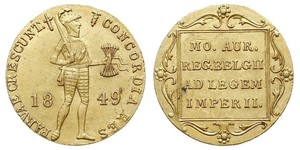 1 Ducat Königreich der Niederlande (1815 - ) Gold 