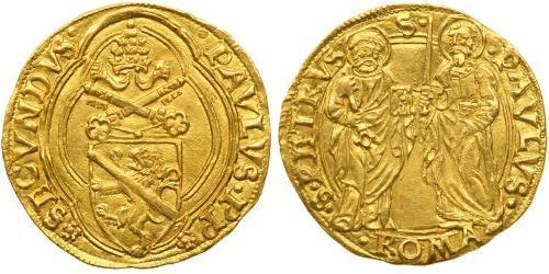 1 Ducat Papal States (752-1870) Gold Pope Paul II (1417-1471)