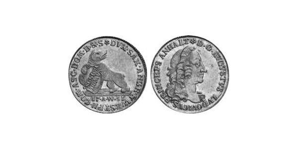 1 Ducat Principality of Anhalt-Köthen (1603 -1853) Gold Augustus Louis, Prince of Anhalt-Köthen (1697 – 1755)
