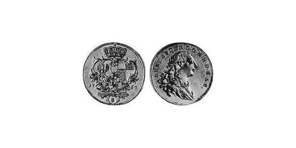 1 Ducat Principality of Ansbach (1398–1792) Gold Charles Alexander, Margrave of Brandenburg-Ansbach (1736 – 1806)