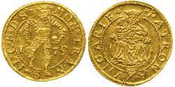 1 Ducat Principality of Transylvania (1571-1711) Gold Christopher Báthory (1530-1581)