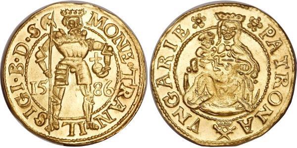 1 Ducat Principality of Transylvania (1571-1711) Gold Sigismund Báthory, von Siebenbürgen (1572 -1613)