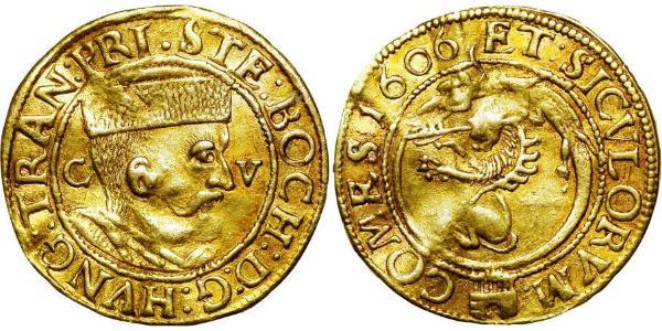 1 Ducat Principality of Transylvania (1571-1711) Gold Stephen Bocskai, prince of Transylvania  (1557 - 1606)