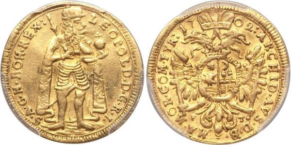 1 Ducat Principality of Transylvania (1571-1711) Gold Leopold I, Holy Roman Emperor (1640-1705)
