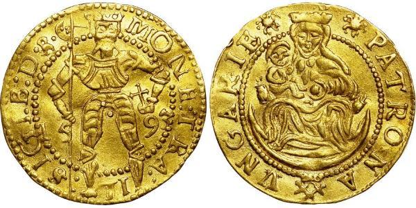 1 Ducat Principality of Transylvania (1571-1711) Gold Sigismund Báthory,  prince of Transylvania (1572 -1613)