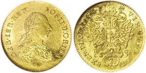 1 Ducat Principality of Transylvania (1571-1711) / Holy Roman Empire (962-1806) Gold Joseph II, Holy Roman Emperor  (1741 - 1790)