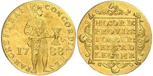 1 Ducat Republik der Sieben Vereinigten Provinzen (1581 - 1795) Gold 