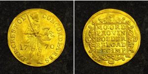 1 Ducat Republik der Sieben Vereinigten Provinzen (1581 - 1795) Gold 