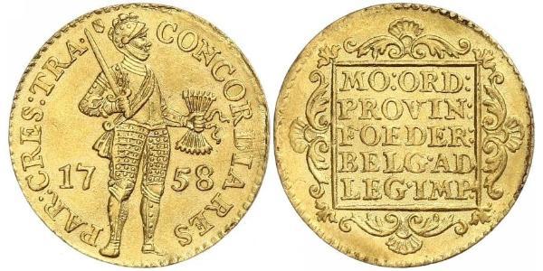 1 Ducat Republik der Sieben Vereinigten Provinzen (1581 - 1795) Gold 