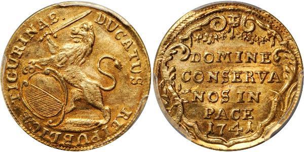 1 Ducat Schweiz Gold 