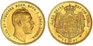 1 Ducat Sweden Gold Charles XV of Sweden (1826 - 1872)