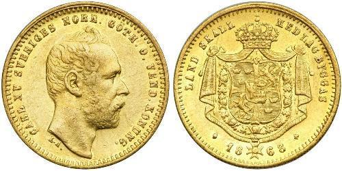 1 Ducat Sweden Gold Charles XV of Sweden (1826 - 1872)