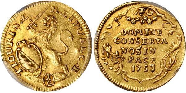 1 Ducat Switzerland Gold 