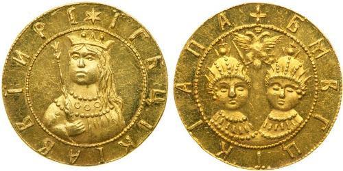 1 Ducat Tsardom of Russia (1547-1721) Gold Sophia Alekseyevna of Russia (1657-1704)