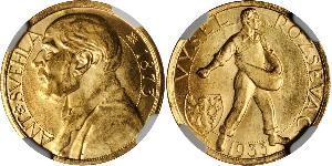 1 Ducat Tschechoslowakei  (1918-1992) Gold Antonin Svehla  (1873- 1933)