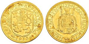 1 Ducat Tschechoslowakei  (1918-1992) Gold 