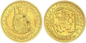 1 Ducat Tschechoslowakei  (1918-1992) Gold 