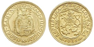 1 Ducat Tschechoslowakei  (1918-1992) Gold 