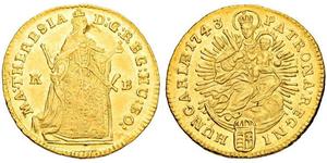 1 Ducat Ungarn Gold Maria Theresa of Austria (1717 - 1780)