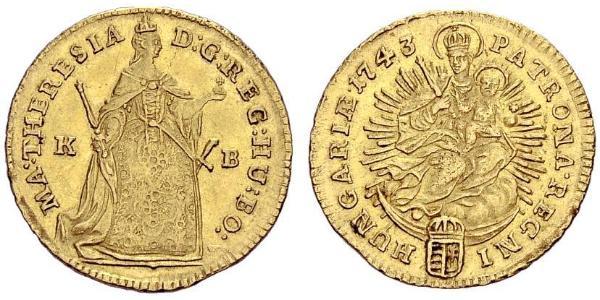 1 Ducat Ungarn Gold Maria Theresa of Austria (1717 - 1780)