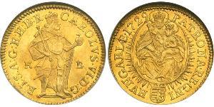 1 Ducat Ungarn (1989 - ) Gold Karl VI, Römisch-deutscher Kaiser (1685-1740)