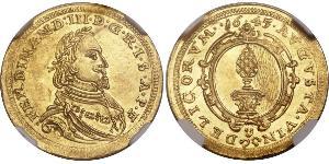 1 Ducat Augsbourg (1276 - 1803) Or Ferdinand III, Holy Roman Emperor (1608-1657)