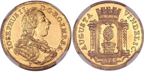 1 Ducat Augsbourg (1276 - 1803) Or Joseph II, Holy Roman Emperor  (1741 - 1790)