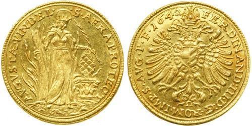 1 Ducat Augsbourg (1276 - 1803) Or Ferdinand III, Holy Roman Emperor (1608-1657)