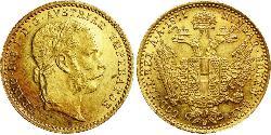 1 Ducat Autriche-Hongrie (1867-1918) Or Franz Joseph I (1830 - 1916)