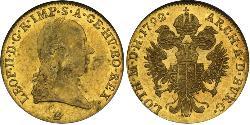 1 Ducat Habsburg Empire (1526-1804) Or Léopold II du Saint-Empire (1747 - 1792)