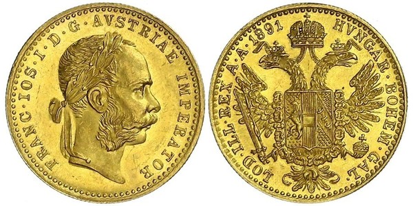 1 Ducat Habsburg Empire (1526-1804) Or Franz Joseph I (1830 - 1916)