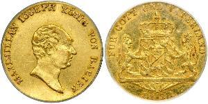 1 Ducat Royaume de Bavière (1806 - 1918) Or Maximilien Ier de Bavière (roi) (1756 - 1825)